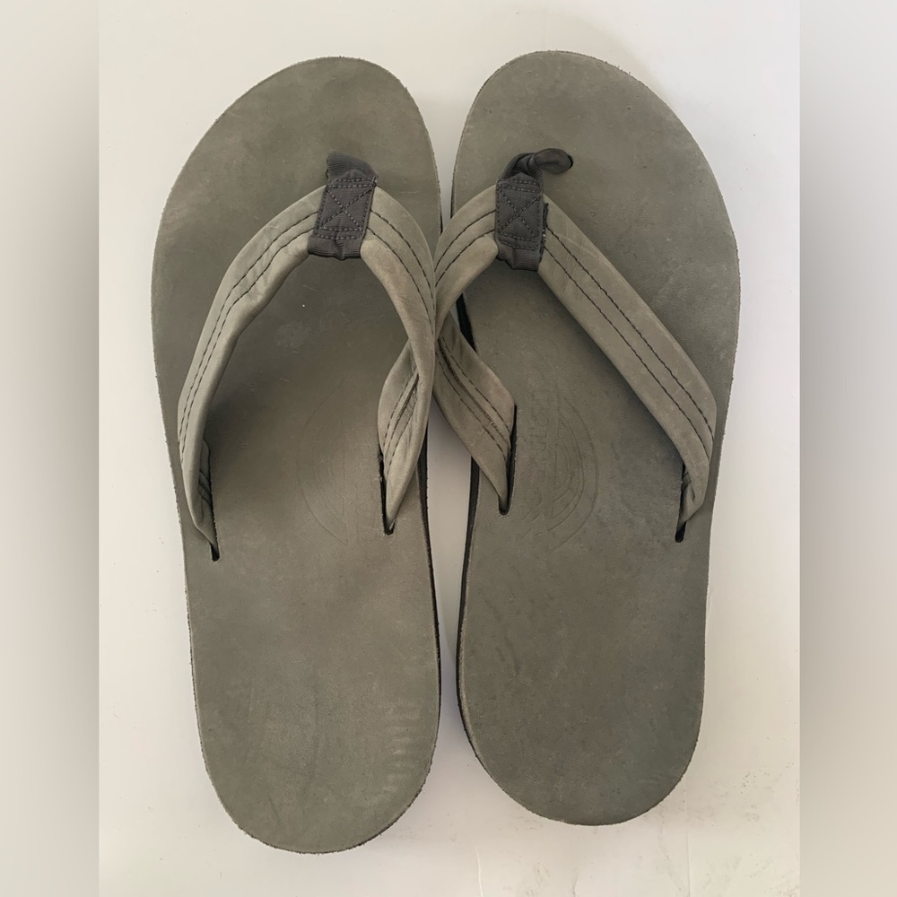 Men’s Rainbow Sandals, grey, size L (9.5-10.5)